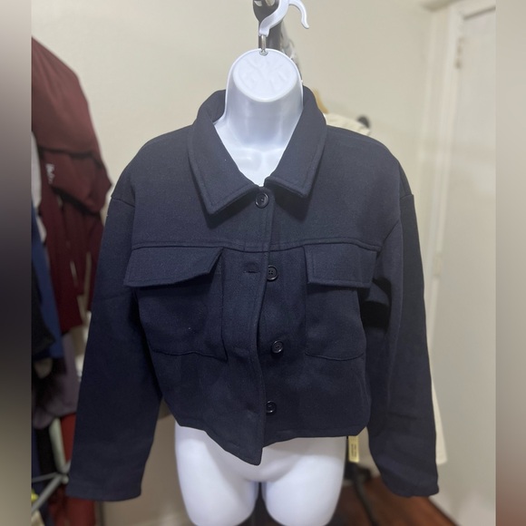 OGL Cashmere-like Short Utility Jacket - Picture 3 of 7